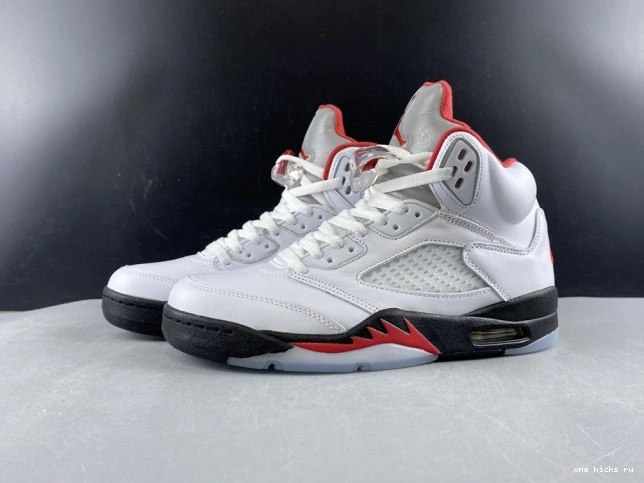 Chep Onekick Jordan DA1911-102 Retro Air Tongue Silver (2020) Red 5 Fire 0815